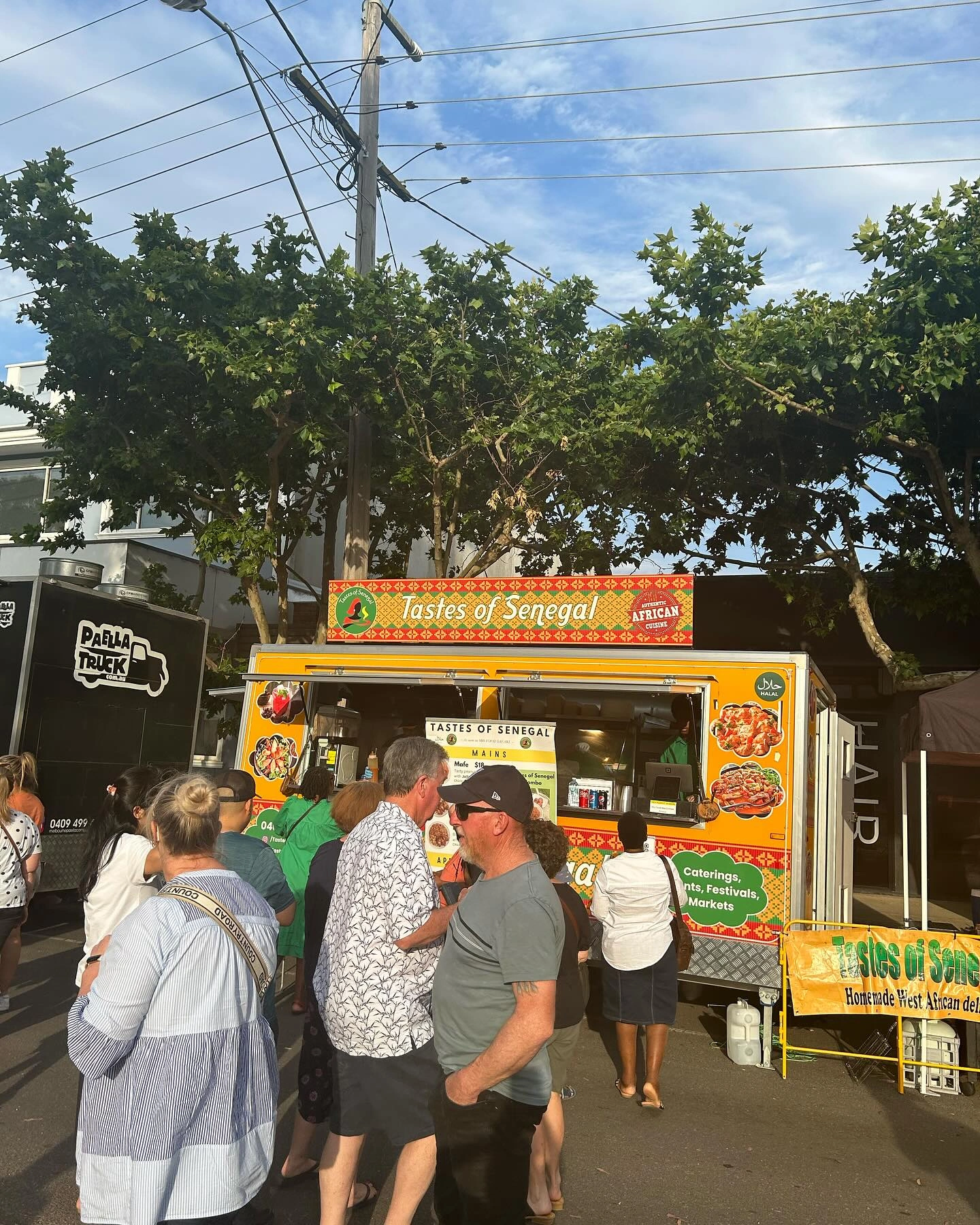 Tastes of Senegal food truck at a private celebration